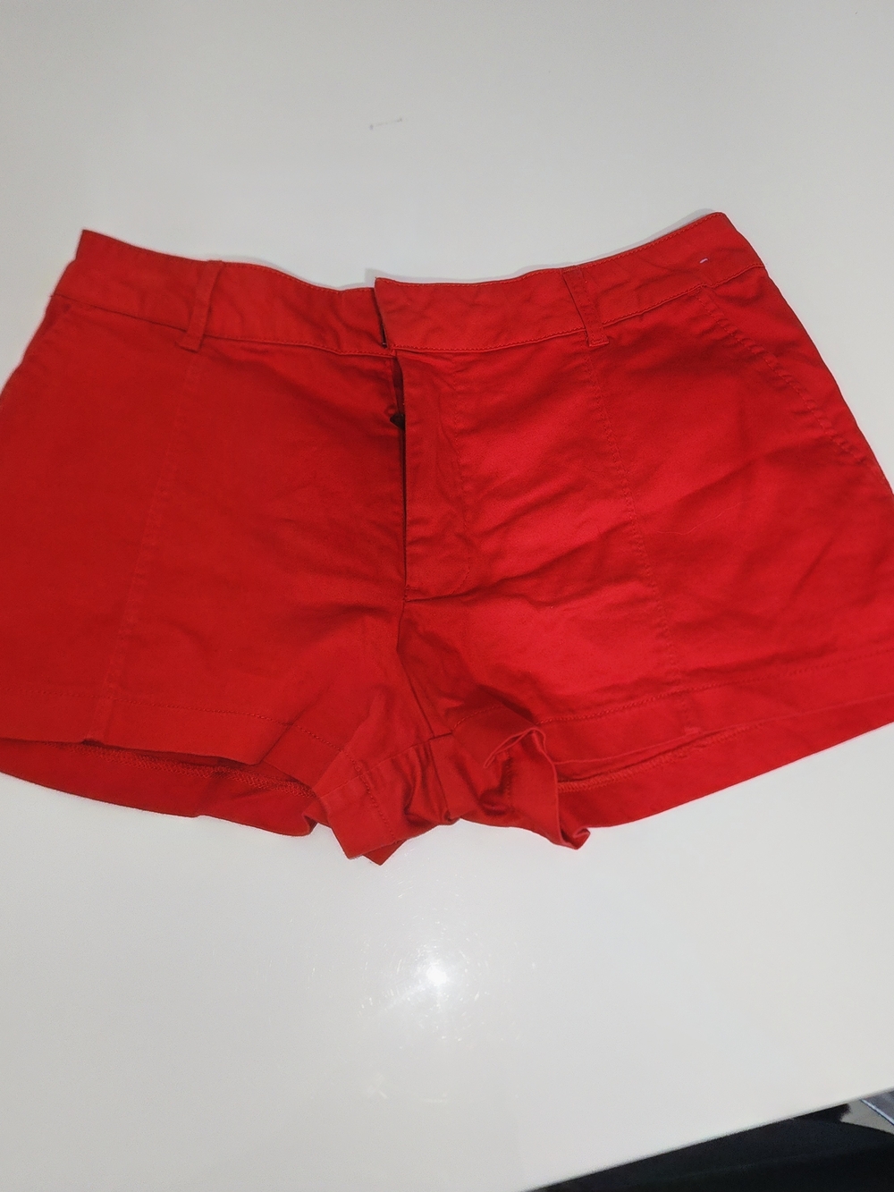 Abercrombie & Fitch Red Women's Cotton Shorts